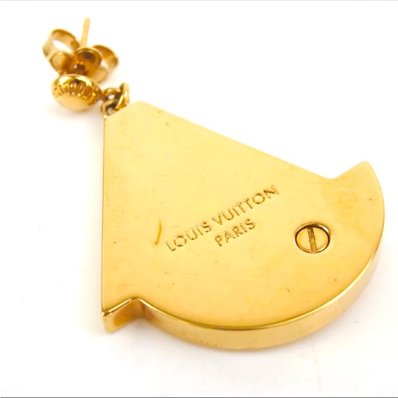 Authentic LOUIS VUITTON Brookdreil Float Your Boat earring metal W/ box - Picture 7 of 11